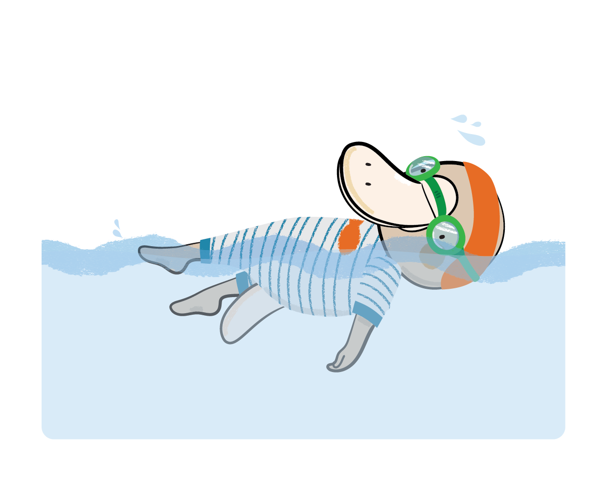 DCA Puggles SWIM_Backstroke