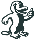 AUSTSWIM animation of mascot Pete the Platypus.