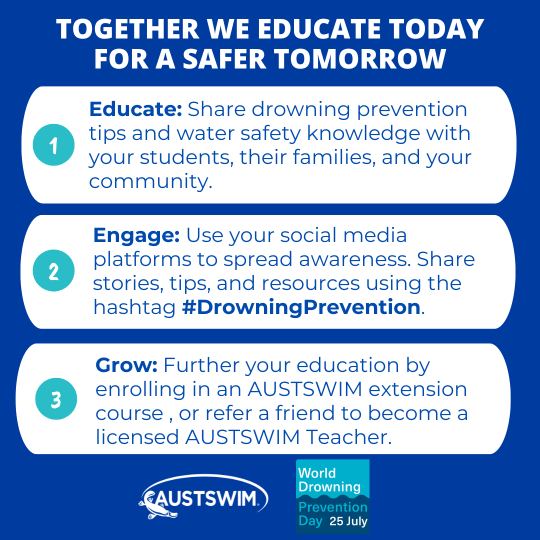 Go Blue for World Drowning Prevention Day with AUSTSWIM